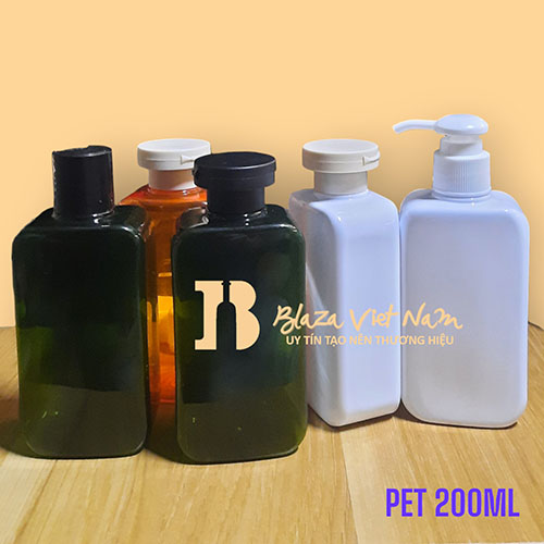 Chai PET 200ml Đựng sữa tắm